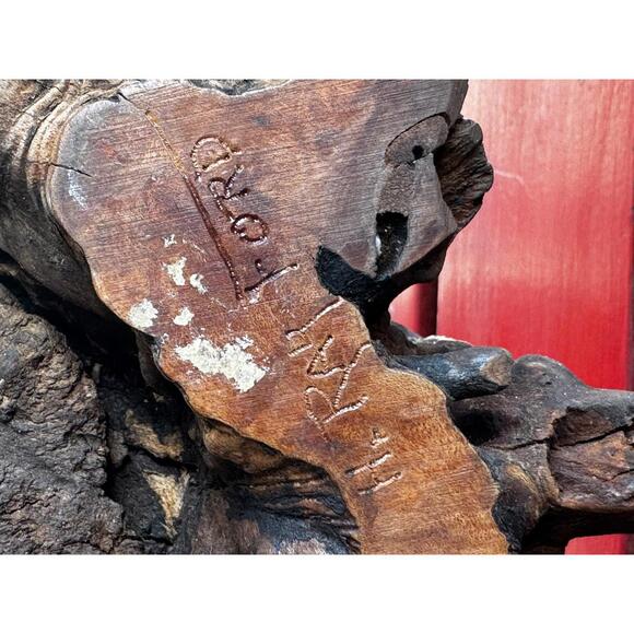 Vintage Carved Wooden Quail On Manzanita Burl Wood Base. H. Ray Ford. Bird Art - Picture 5 of 5